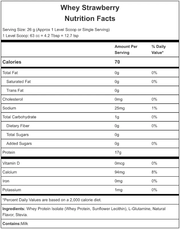 Hammer Whey Protein Strawberry 24 Servicios