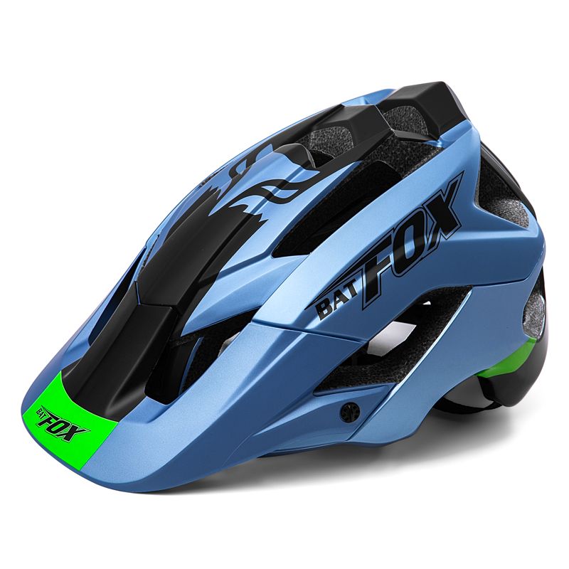 Casco Bat Fox Azul Negro Verde