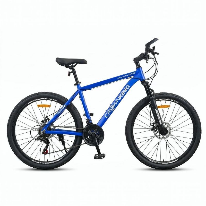 Bicicleta 26 Crown King MTB Aluminio 21 Velocidades Azul