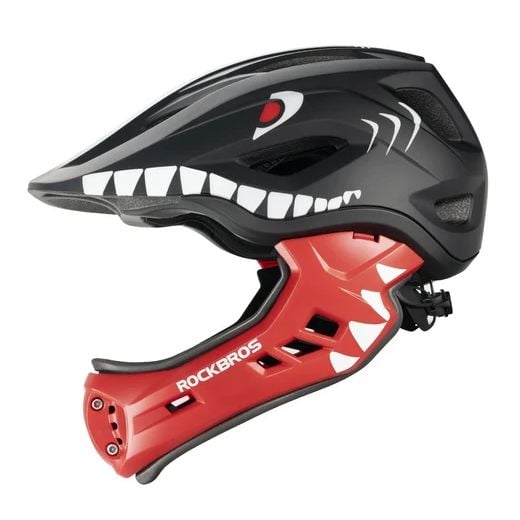 Casco Rockbros Integral de Niño Negro/Rojo