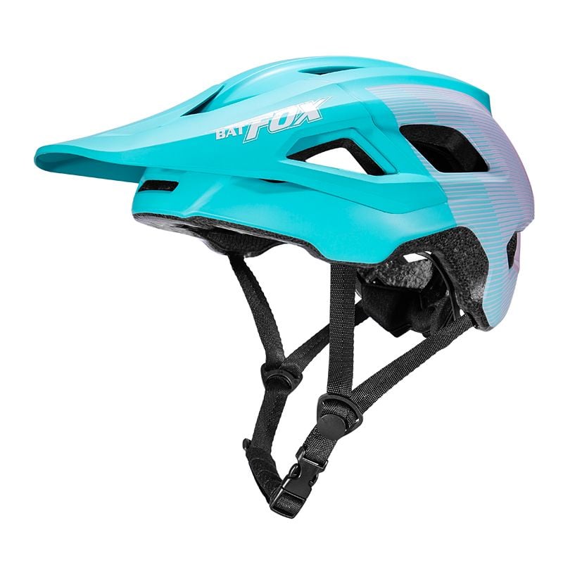 Casco Bat Fox Azul Rosado
