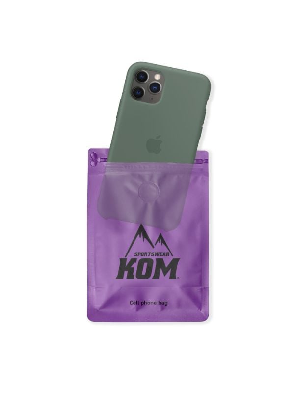 Estuche Impermeable Celular Cierre Ziploc Ciclismo Running Morado