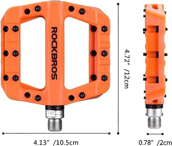 Pedales Rockbros Plataforma Naranja