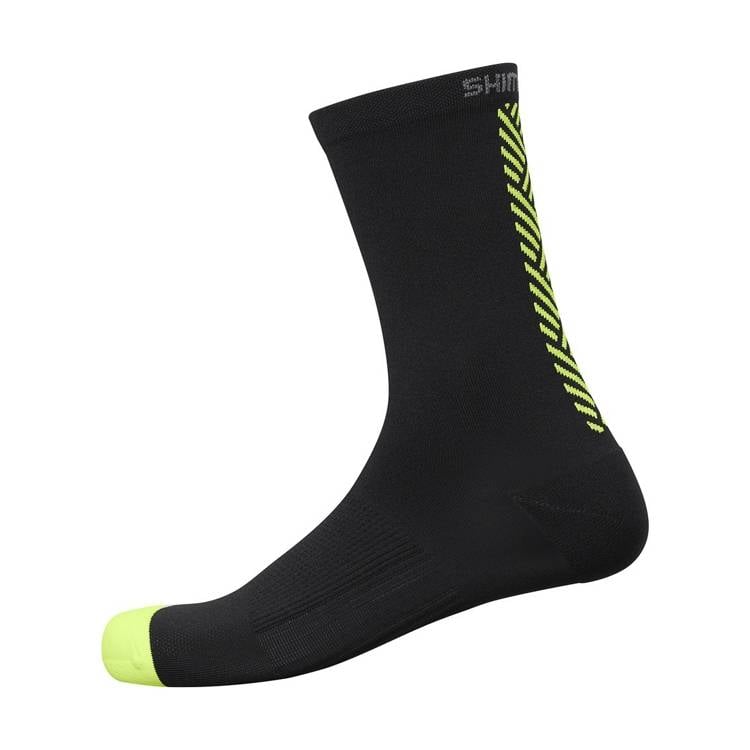 Medias Shimano Largas Negro-Amarillo Unisex