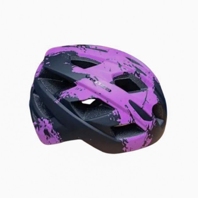 Casco Venzo Negro Rosado