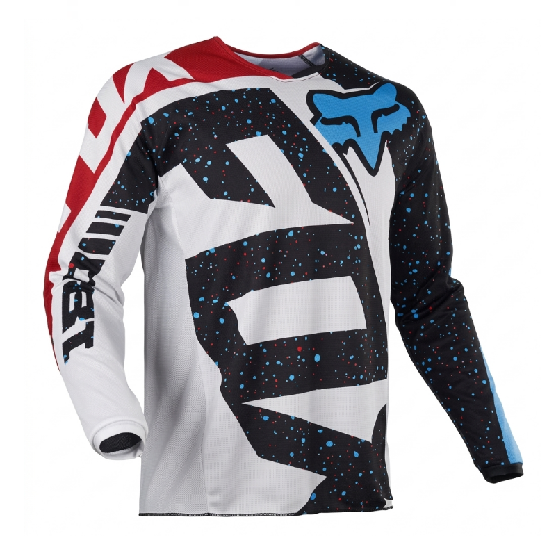 Jersey Fox Blanco Negro Rojo