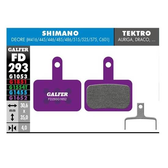 Pastilla Galfer FD293 Shimano B01, Tektro E-Bike