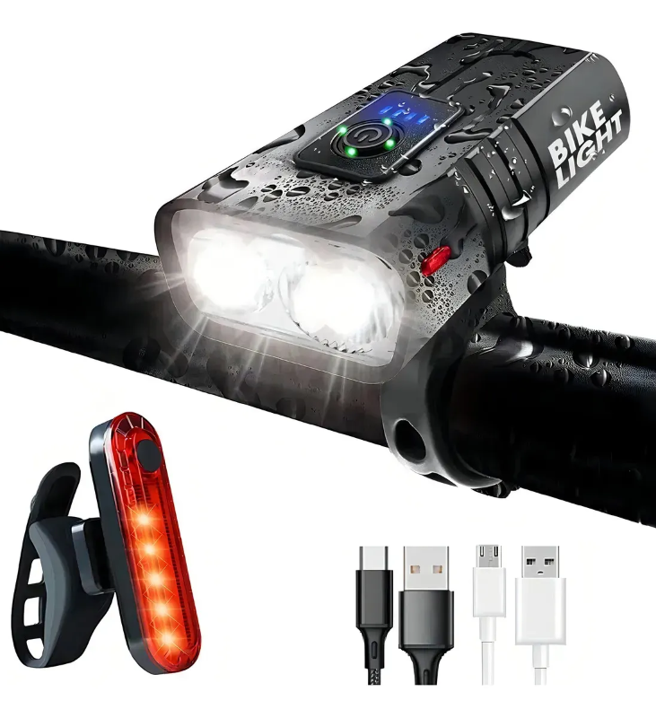 Luz Delantera 600 Lumens Con Luz Trasera