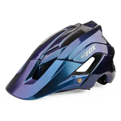 Casco Bat Fox Azul Tornasol