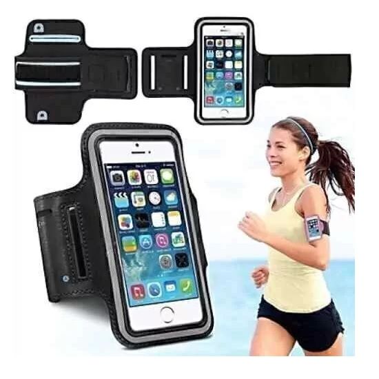 Correa Porta Celular Para Trotar Negro