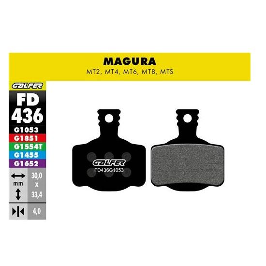 Pastilla Galfer FD436 Magura MT2-MT4-MT6-MT8 Standard
