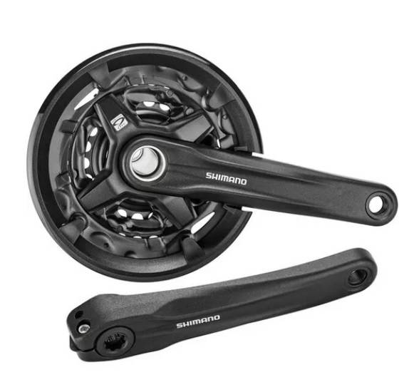 Plato Y Biela Shimano MT-210-3 175mm Hollowtech Sin Taza