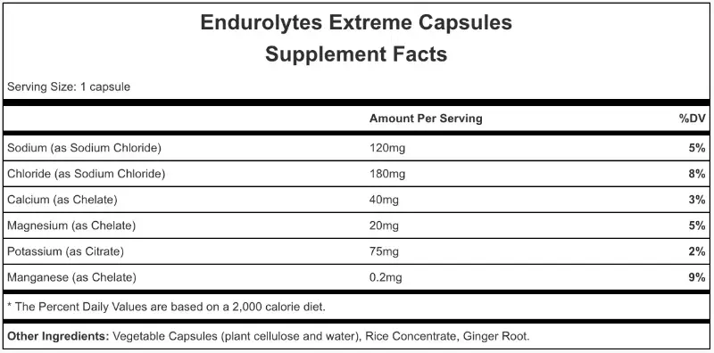 Endurolytes Extreme  120 Caps