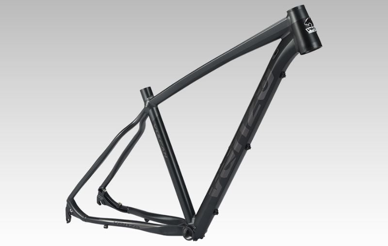 Cuadro 29 Venzo Vulcan Aluminio QR Caja de Direccion Conica Negro/Gris