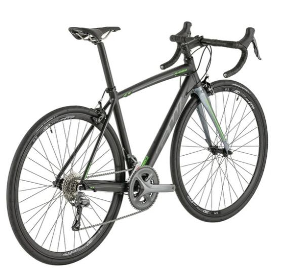 Bicicleta 700 Ruta GW Flamma 2x8 Velocidades Negro/ H Gris Talla L