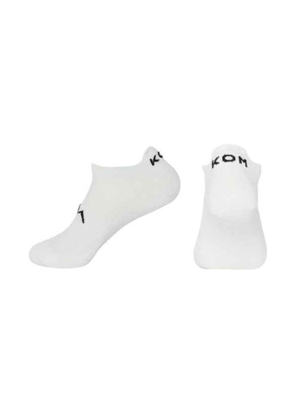 Medias Kom Taloneras Ciclismo Running Blanco