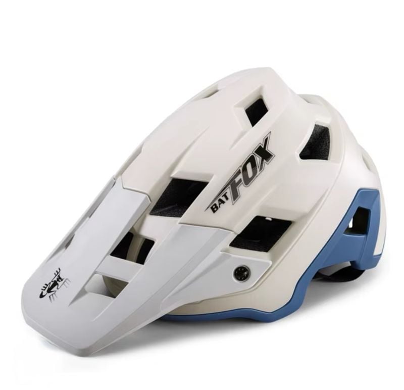 Casco Bat Fox Beige Azul
