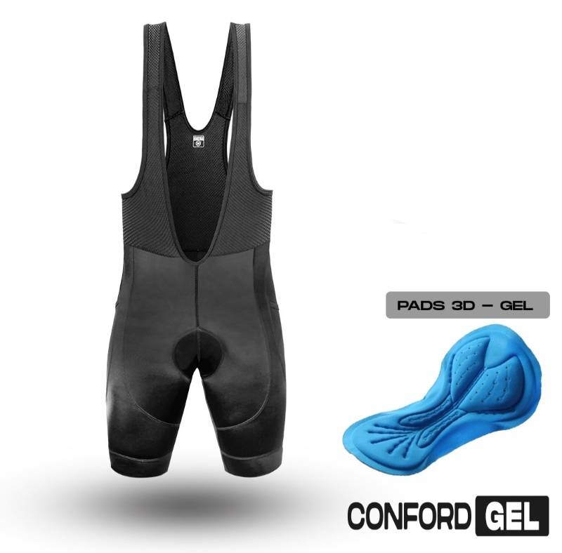 Licra K1 Conford-Gel Caballero Corta Con Tirantes Negro