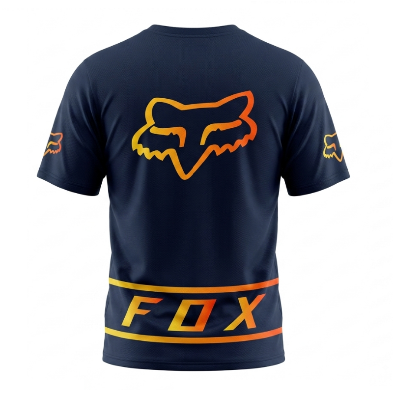 Franela Fox Negro Amarillo