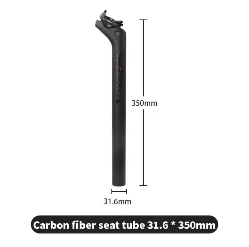 Tija 31.6 x 350mm Wake De Carbono