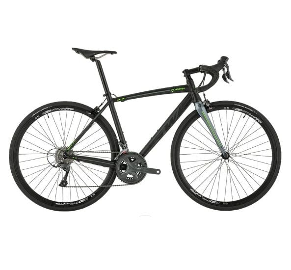 Bicicleta 700 Ruta GW Flamma 2x8 Velocidades Negro/ H Gris Talla L