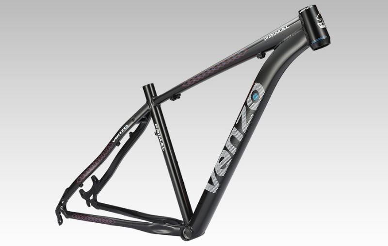 Cuadro 29 Venzo Primal Aluminio QR Caja de Direccion Overside Negro/Rojo/Azul