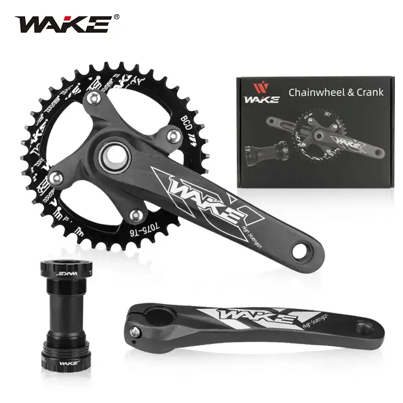 Plato y Biela 1v Wake 34t 175mm 104bcd Eje Hueco