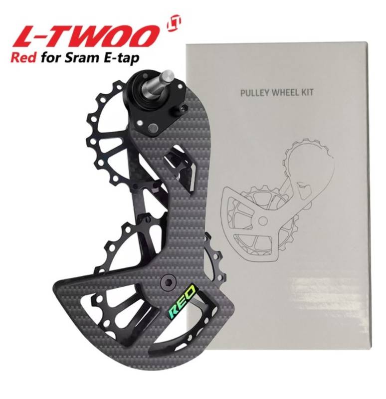 Pata L-Twoo Modelo Sram E-Tap Fibra de Carbono Con Roldana Ceramica