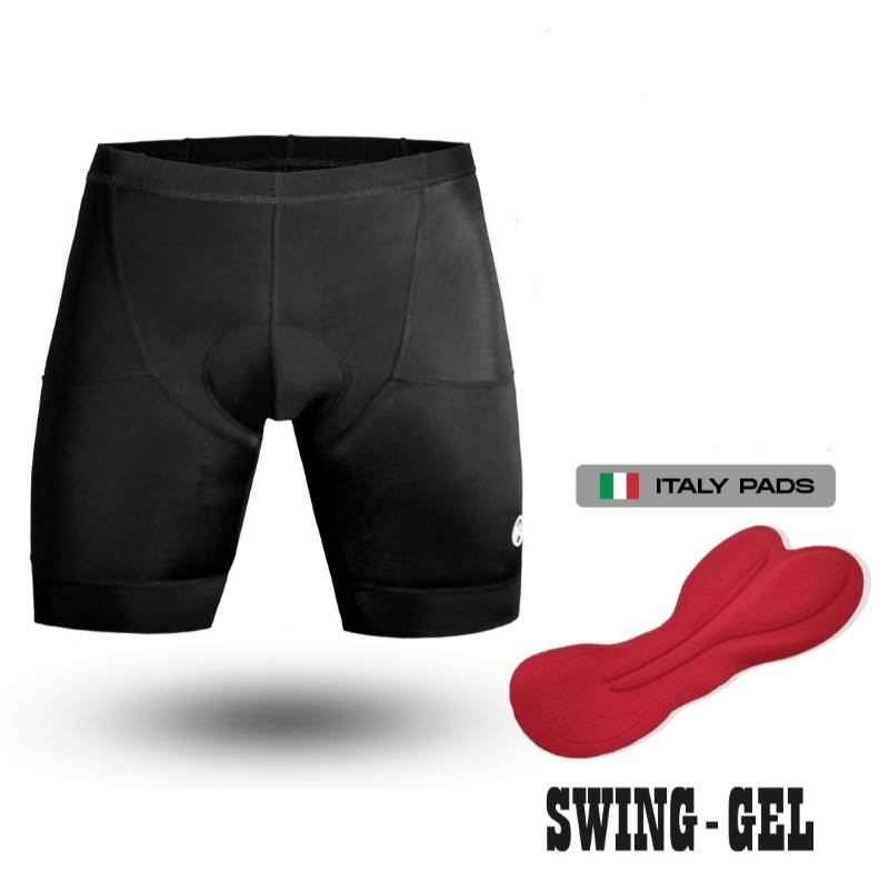 Licra K1 Swing-Gel Caballero Corta Sin Tirantes Negro