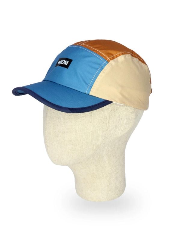 Gorra Kom Azul Marron Beige