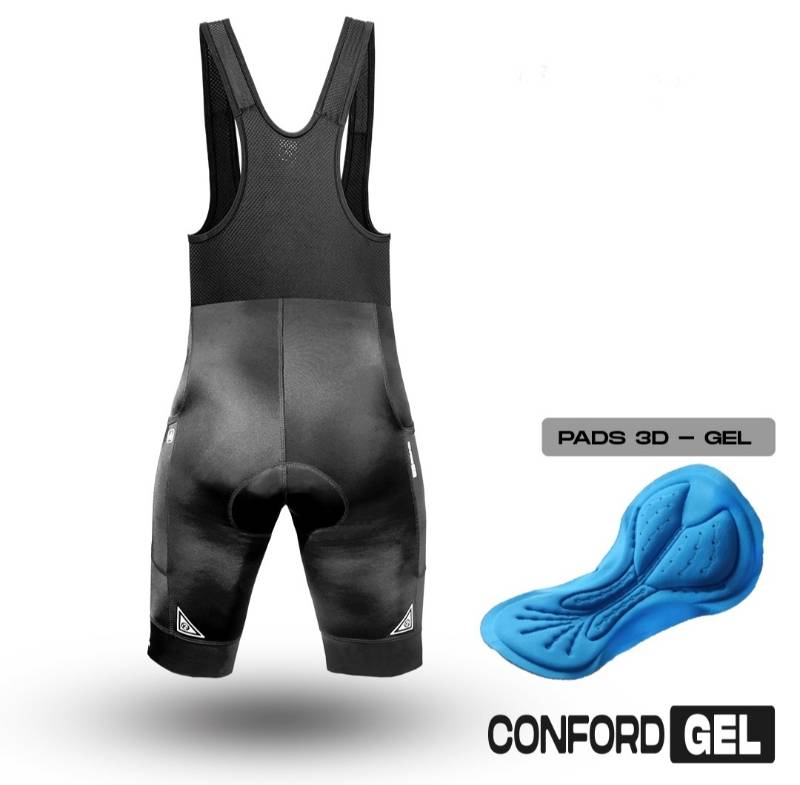 Licra K1 Conford-Gel Caballero Corta Con Tirantes Negro