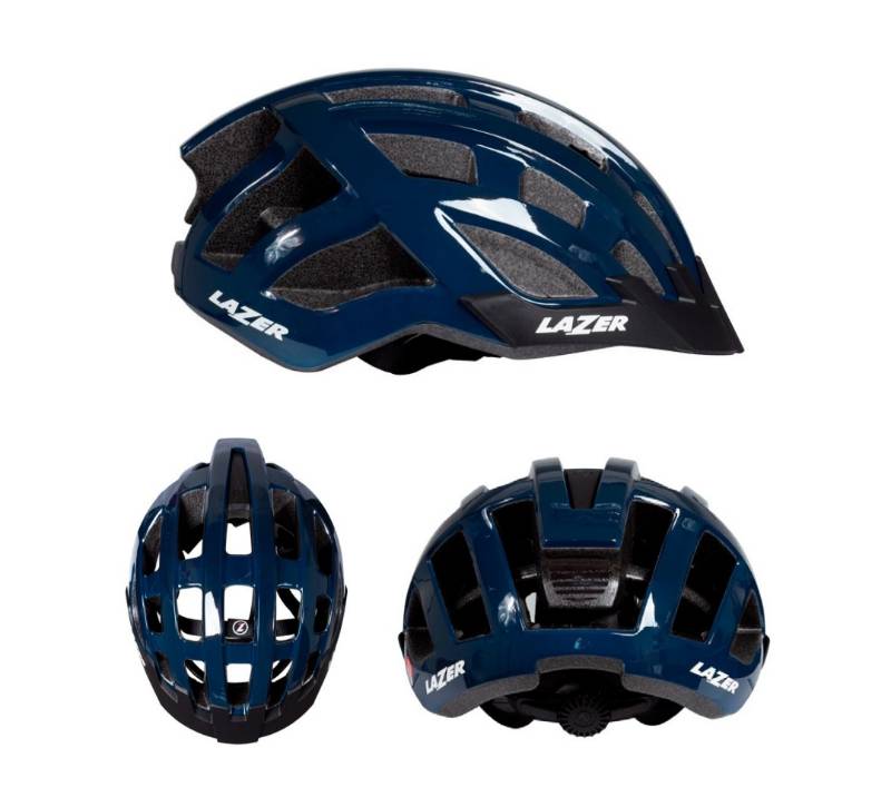 Casco Lazer Compact Azul Oscuro