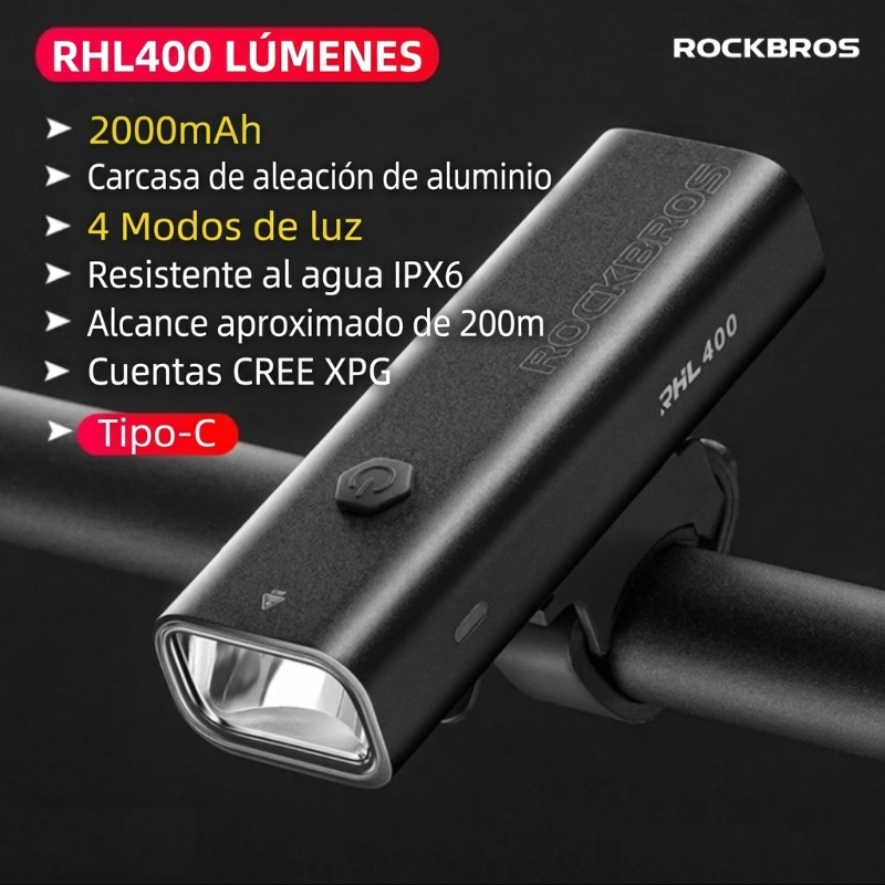 Luz Delantera RHL 400 Lumens