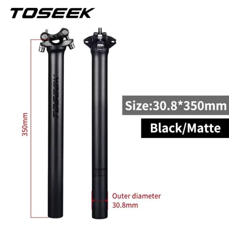 Tija 27.2 x 350mm Toseek Carbono