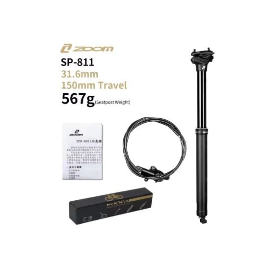 Dropper 31.6 x 443mm Recorrido 150mm Zoom Cableado Interno