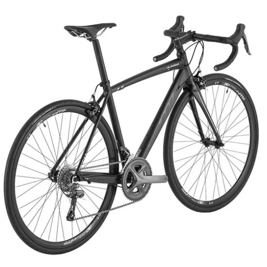 Bicicleta 700 Ruta GW Flamma 2x8 Velocidades Negro Talla S