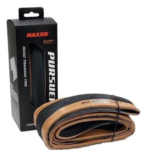 Caucho 700 x 28 Maxxis Pursuer 60 TPI Tanwall Banda Marrón