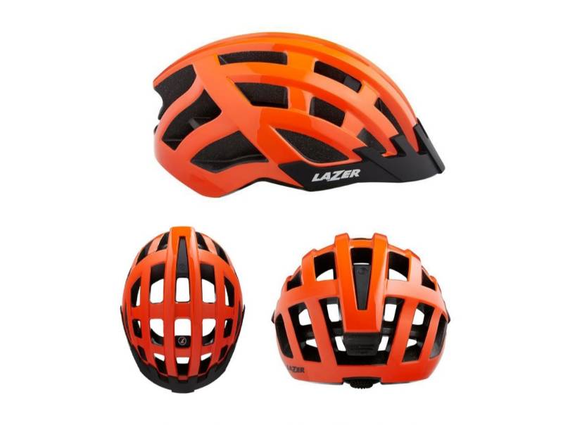 Casco Lazer Compact Naranaja