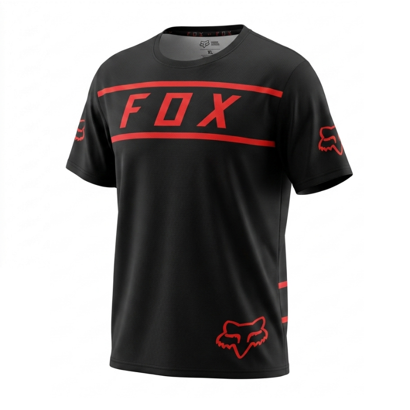 Franela Fox Negro Rojo