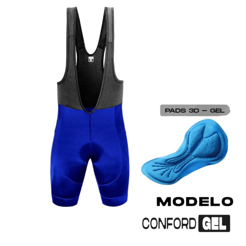 Licra K1 Conford-Gel Caballero Corta Con Tirantes Azul