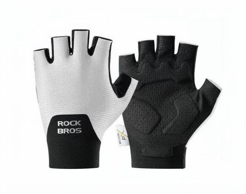 Guante Rockbros Corto Blanco