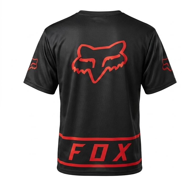 Franela Fox Negro Rojo