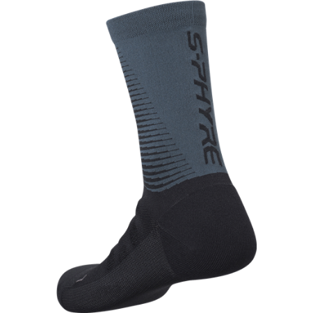 Medias Shimano Largas S-Phyre Negro-Gris Caballero