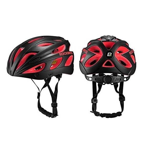 Casco Rockbros Negro/Rojo