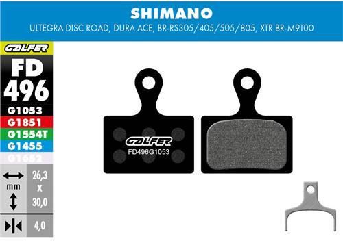 Pastilla Galfer FD496 Shimano Standard