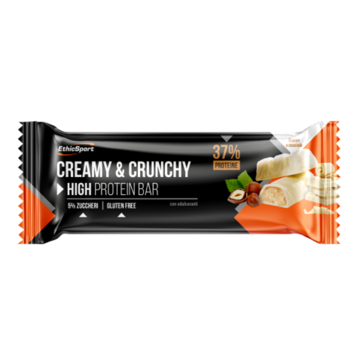 Barra Ethicsport Creamy & Crunchy Proteina 37% Chocolate Blanco