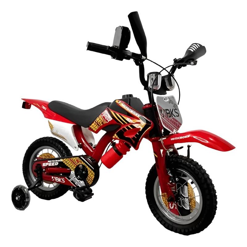 Bicicleta 12 Niño BKS Motocross Roja