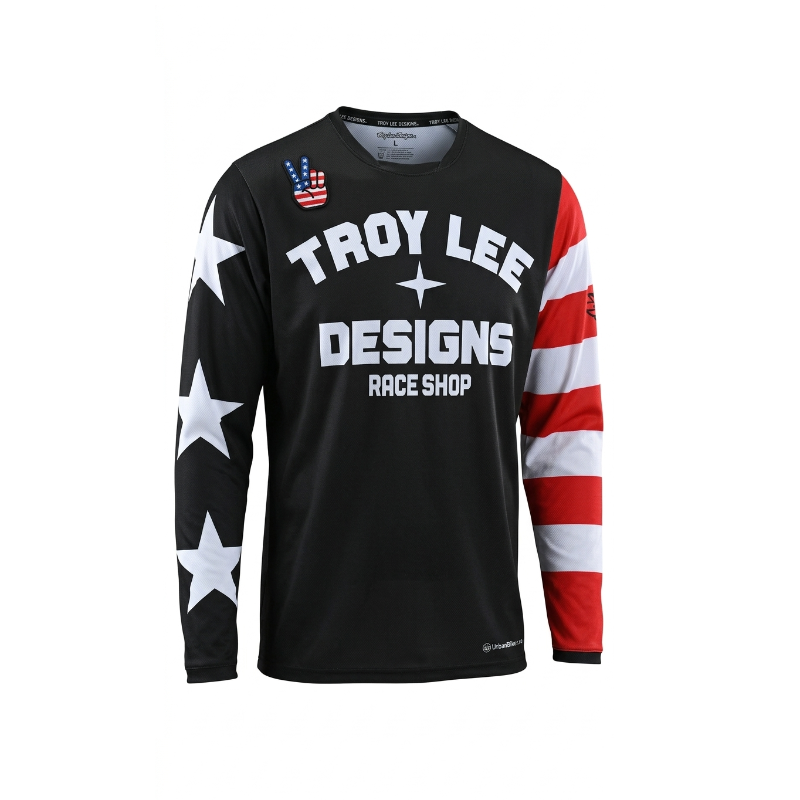 Jersey Troy Lee Negro/Rojo