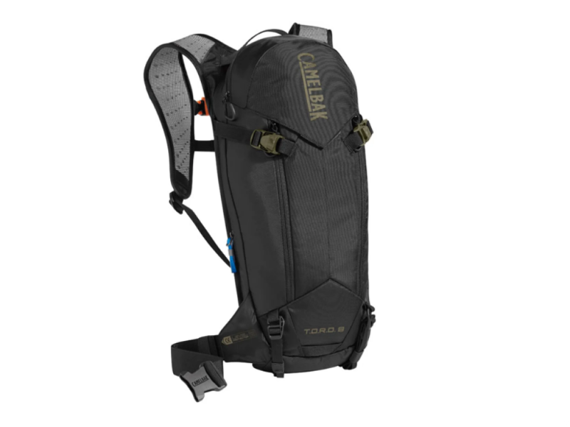 Bolso Hidratador CamelBak Toro Protector 8 Dry 3 Lts Black/Burnt Olive *SIN VEJIGA*