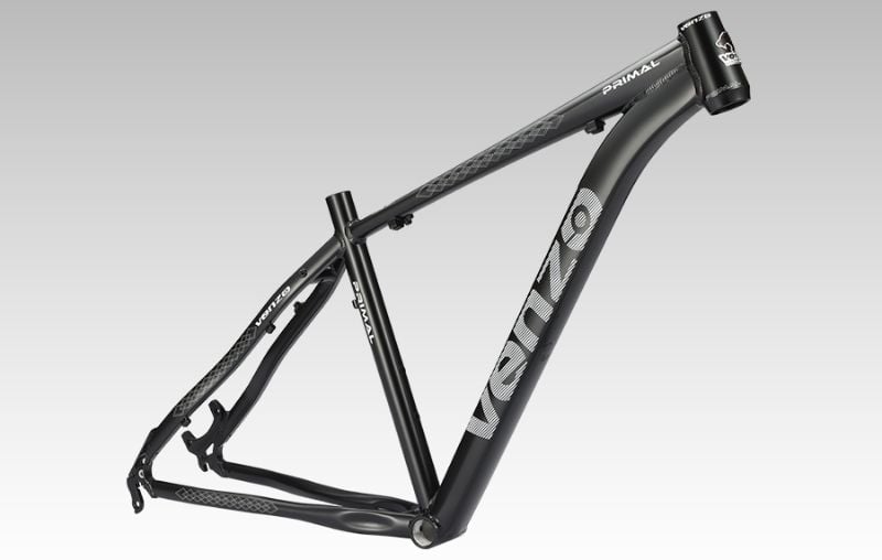Cuadro 29 Venzo Primal Aluminio QR Caja de Direccion Overside Negro/Blanco/Gris